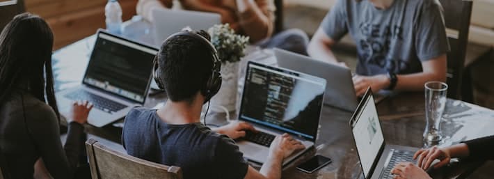 Startup team collaboration